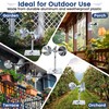4 Pack Reflective Spinning Bird Deterrent, Wind Powered Aluminum Bird