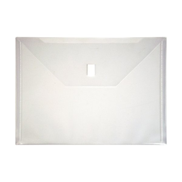 Lion Design-R-Line Poly Envelope with Extra Pocket, 9.75 x 12.5 Inches, Clear, Pack of 6 (22070-CR-6P)