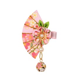 Otakumarket Hair Ornament, Tsumami Craft, Yukata, Shichi-Go-San, Hakama, Hair Ornament, Japanese Style, Kimono, Japanese Clothing, Graduation, Flower, Coming-of-Age Ceremony, Long Sleeves, Kids, Girls