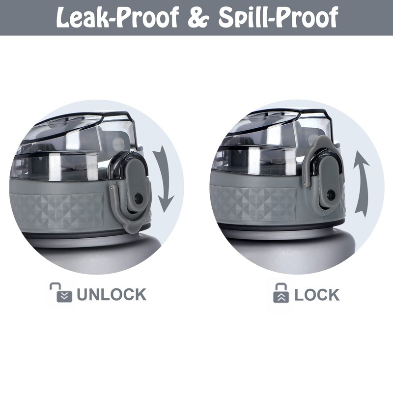 OLDLEY Replacement Straw Lid for 450ml Water Bottle, Leakproof Dustproof