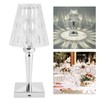 LED Crystal Table Lamp Transparent Prism Dimmable Desk Lamp USB