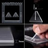 RENIAN Jewelry Photography Props Board Acrylic Frame Tabletop Stand for