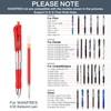 WANFRES Gel Ink Ballpoint Pen Refills 0.7mm, Red 30 Count,