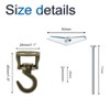 INCREWAY Swivel Swag Hooks, 4 Set Heavy Duty Swivel Ceiling
