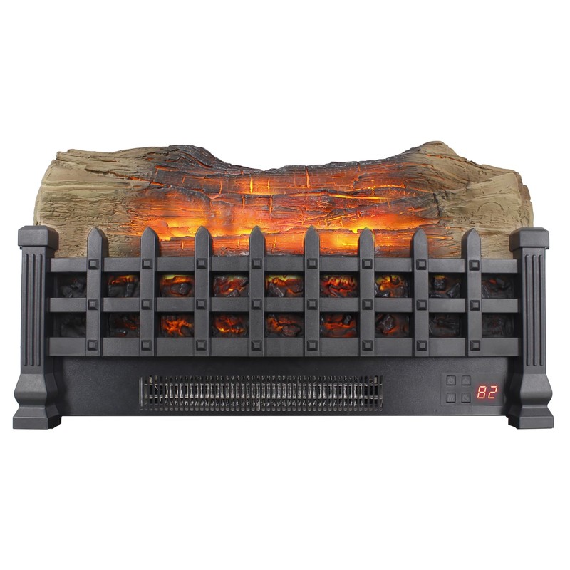 Innoflame 21" Electric Fireplace Log Set, Fireplace Insert with Realistic