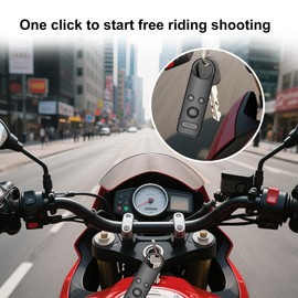 Wireless Go Pro 11 Insta360 Remote, Compatible with Insta360 ACE/ACE PRO1/2/X2/X3/X4/X5/GO 3/3S & GoPro 13/12/11/10/9/8，Action Camera Bluetooth Camera Remote for Vlogging, Cycling