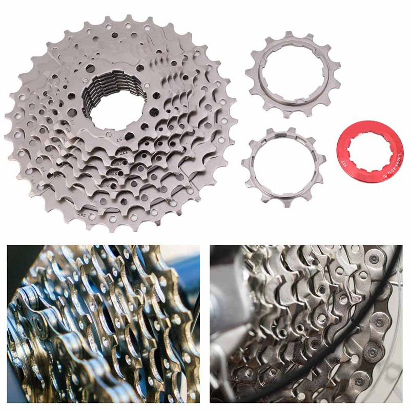 9 Speed 11-32T Folding Bike Steel Cassette Freewheel Bicycle Accessory