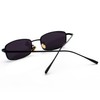 JCTAIFOO Retro Rectangle Sunglasses for Women Men Square Narrow Hip