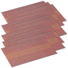 Rosenstein & Söhne Placemats: Set of 12 Washable PVC Polyester Placemats, 45 x 30 cm (Plastic Placemat, Placemat, Bottles)