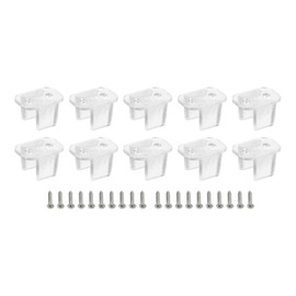 MECCANIXITY Waterproof LED Strip Mounting Clips Holder Mounting Bracket Support Fixing Clamps Fit 6mm to 7mm Silicone LED Strip Lighting, Clear Pack of 100