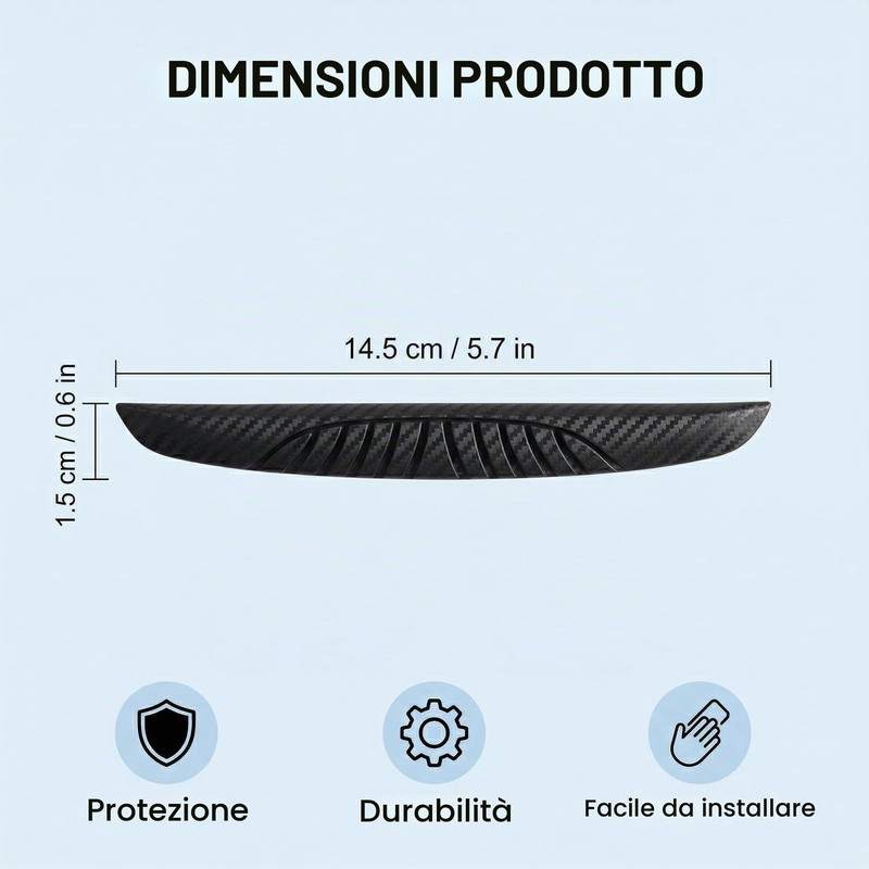 6 Pezzi Paracolpi Auto, Protezione Portiere, Proteggi Sportello, Bordo Protector