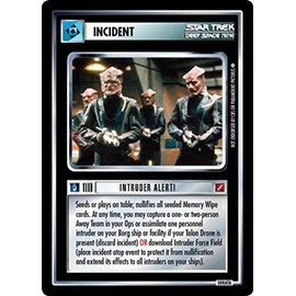 Decipher Star Trek CCG 1E BOG Blaze of Glory Intruder Alert GU30