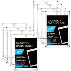 Magnetic Loader, Card Loader, 35pt UV Protection, Storage Trading Card Protective Case, Yu-Gi-Oh! Card Case, Pokécard, Magnetic (8 Loaders)