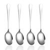 4 Packs Serving Spoons, 22cm Large Stainless Steel Serving Spoons
