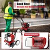 Tiller Cultivator, Powerful 14-Inch 52CC Garden Tiller Cultivator with Air-Cooling,