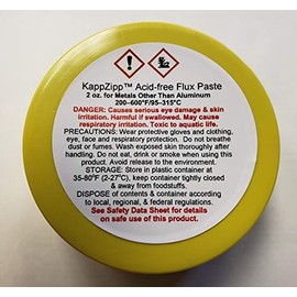 KappZipp Acid-free Soldering Flux Paste (2oz) Lead-Free