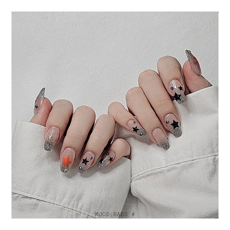 [M;H #] Piece of Star Handmade Nail Tips - Required