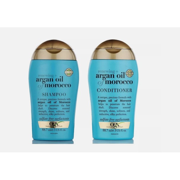 OGX Renewing Argan Oil Of Morocco Shampoo & Conditioner Travel