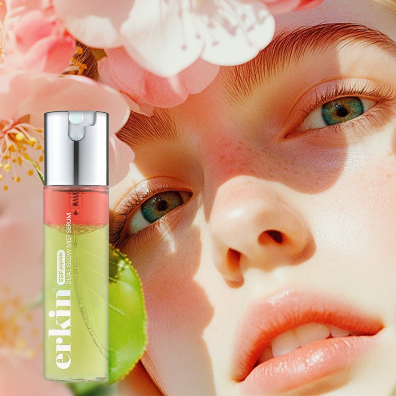 Erkin Dual Glow EGF Mist Serum 80ml Moisture Glowing Serum
