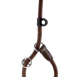 Hunter Freestyle Retriever lead with integrated collar, dark brown