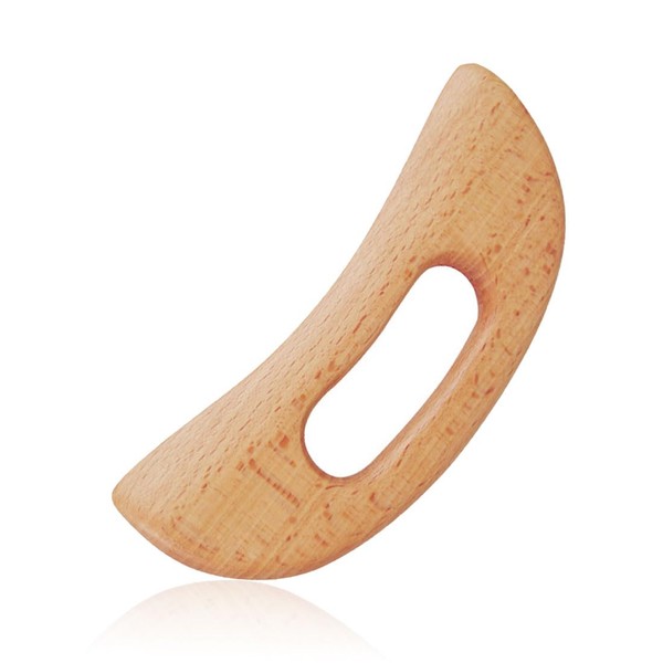 IUDWCG 1 Pcs Drainage Lymphatic Massager, Wooden Scraping Tool, Manual
