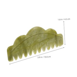 PACKOVE 2pcs Jade Comb Natural Scalp Massage Combs for Hair Care Lightweight Therapy Tools for Relaxation and Comfort for Self Care and Scalp Health