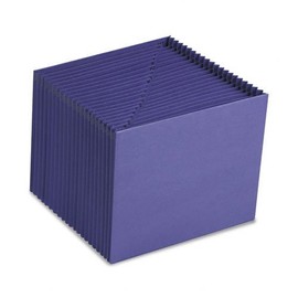 Heavy-Duty A-Z Open Top Accordion Expanding Files, 21 Pockets, Letter, Purple, Sold as 1 Each