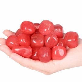 YATOJUZI Strawberry Quartz Healing Crystals Sets Bulk Natural Irregular Tumbled Polished Stones Portable Balancing Energy Reiki Home Decoration Crystals and Healing Stones Gemstones Therapy Gift 100g