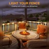 SOLPEX Solar Fence Lights, 6 LEDs Solar Lights Outdoor Waterproof