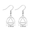 AA Gift Sobriety Earring Recovery Jewelry Alcoholics Anonymous Gifts (earring)
