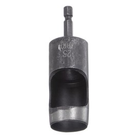 sourcing map Leather Hollow Punch Hex Shank for Drills, 25mm Dia Hole Punch for Thick Fabrics Leathercraft Working