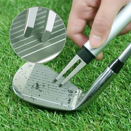 PINMEI Golf Divot Repair Tool Portable Divot Tools for Repairing The Green Stainless Steel Perfect for Men Women Golfer (Gray (1 Piece))