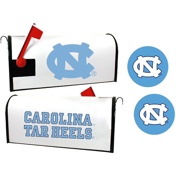 R and R Imports UNC North Carolina Tar Heels Magnetic Mailbox Cover & Sticker Set