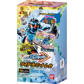 Bandai (BANDAI) BANDAI) Kamen Rider Gatchard Ride Chemey Trading Card Phase: 04 (caja) paquete de 10