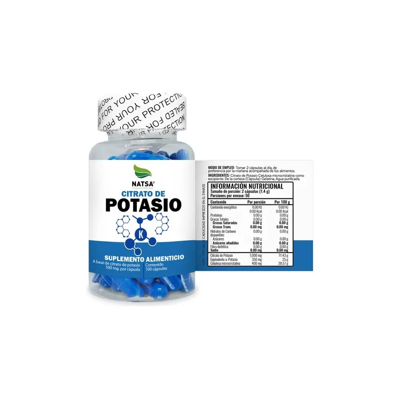 Citrato Magnesio 100 Caps Potasio