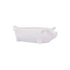 Creative Co-Op White Ceramic Pig Shaped Bowl