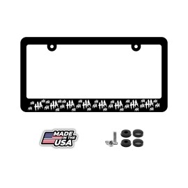 BLVD Haha License Plate Frame -  Joker Funny Hahaha Why so Serious Cover  White