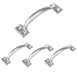 LIZAVO V171 6-1/2" Gate Handle, Screen Door Handle in Stainless Steel0 Color- 4 Pack