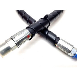 MAXIM BOSS SNOW PLOW HOSE STRAIGHT 3/8" X 34"  3/8"MP X 1/4"MP WITH HOSE WRAP HYD01810