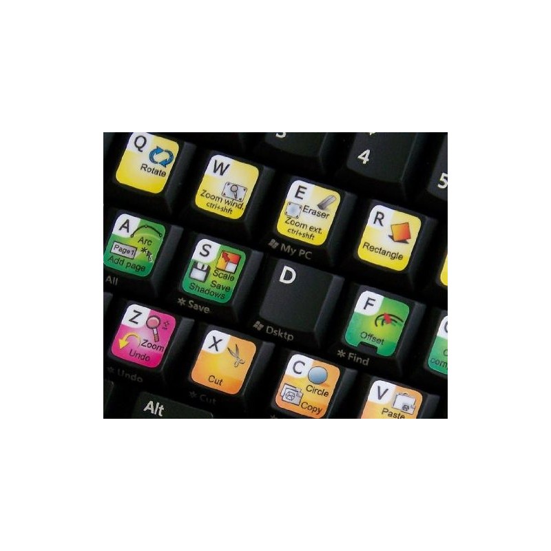 TRIMBLE SKETCHUP KEYBOARD STICKERS SHORTCUT