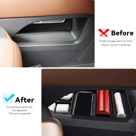 MARCHFA Center Console Organizer Tray Compatible for 2022 2023 2024 Nissan Pathfinder Accessories Console Lower Organizer Tray Armrest Lower Secondary Storage Box