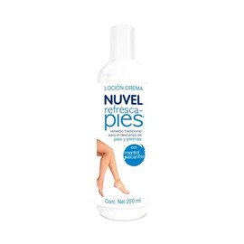 Nuvel Crema Refresca Pies y Piernas Cansadas  Alivio Instantneo con Mentol y Alcanfor  Efecto Fro y Relajante - 250 ml                                