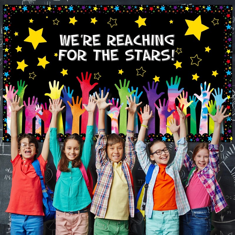 Back to School Bulletin Board Set Reach for the Stars