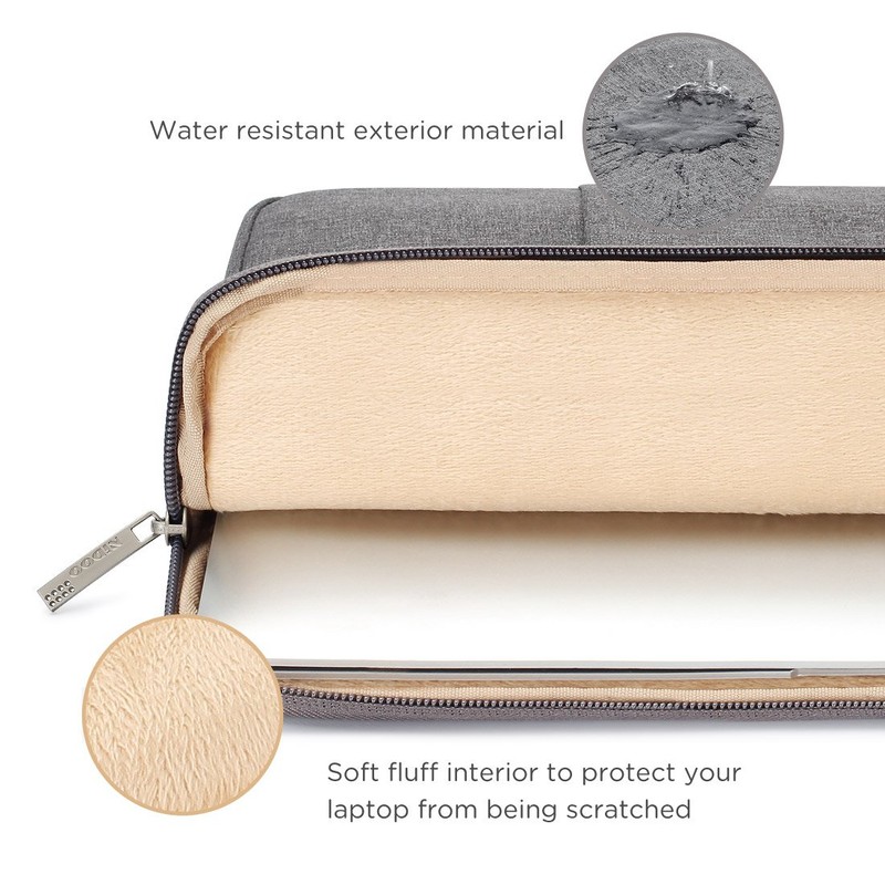 Nidoo Waterproof Material Laptop Sleeve, Case, Portable Notebook Bag, Pouch,