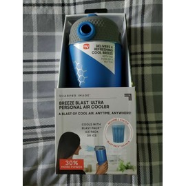 Sharper Image Blue Sharper Image Breeze Blast Ultra Personal Air Cooler 30% More Power