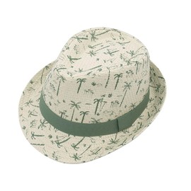 maximo Kids Boy-Trilby Palm Tree Lining, Wool White/Tea