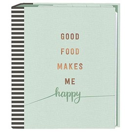 ‘Good Food’ Recipe Binder in DIN A5, Cook & Style Recipe Collection Binder with Transparent Sleeves and Index Pockets, To Write In Yourself