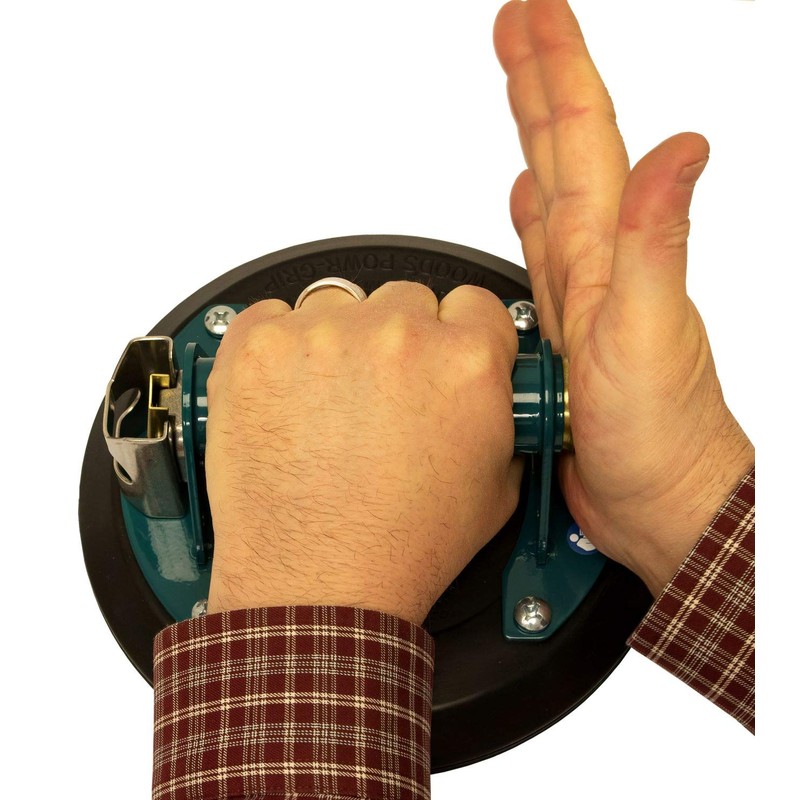 Wood's Powr-Grip N4950 8" Flat Vacuum Suction Cup with Metal