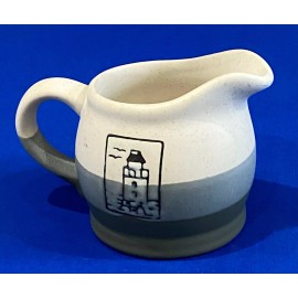 Unbranded New Handcrafted Stone Cape Style Creamer Cup with Handle  / Light House Design