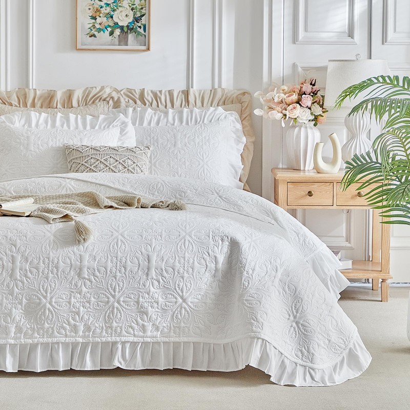 Ruffles Quilt Set Queen Size 96 * 96in - 3